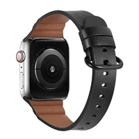leather strap for apple watch 6 5 4 se 3 44mm 42mm 40mm 38mm premium replacement bracelet strap for iwatch 7 45mm 41mm correa
