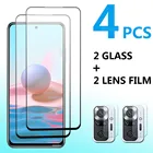 Закаленное стекло для Xiaomi Redmi Note 10 Pro Max Redmi Note 10 5G защита для экрана, пленка для объектива камеры для Redmi Note 10S стекло