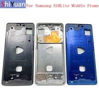 housing middle frame lcd bezel plate panel chassis for samsung s10 lite g770f phone metal middle frame replacement part