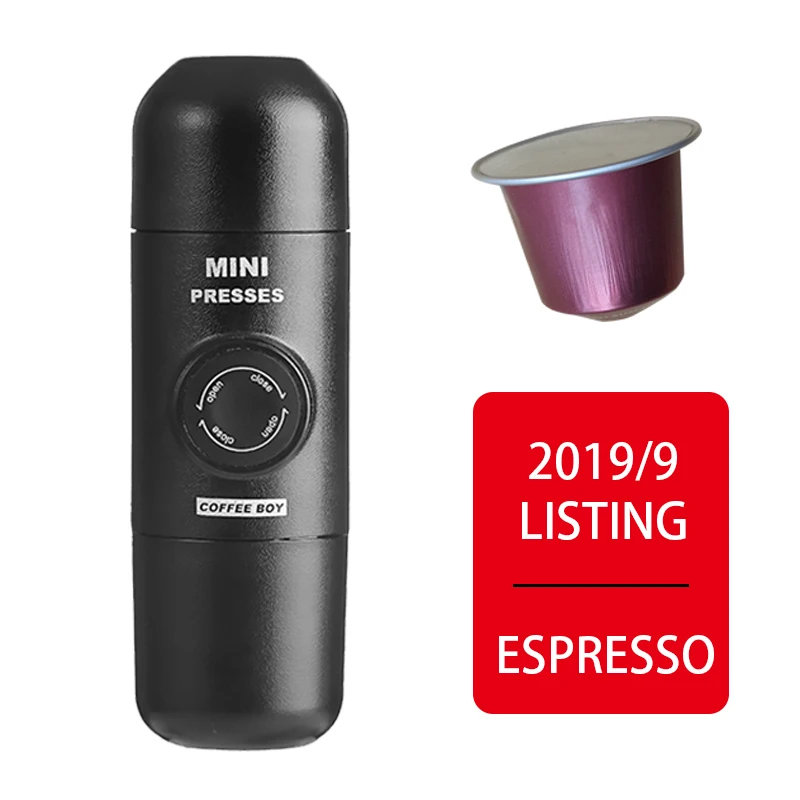 Кофе мальчик бренд портативная Кофеварка мини эспрессо minipresso Эспрессо машина nanopresso такой же, как wacaco minipresso - Цвет: Coffee capsule style