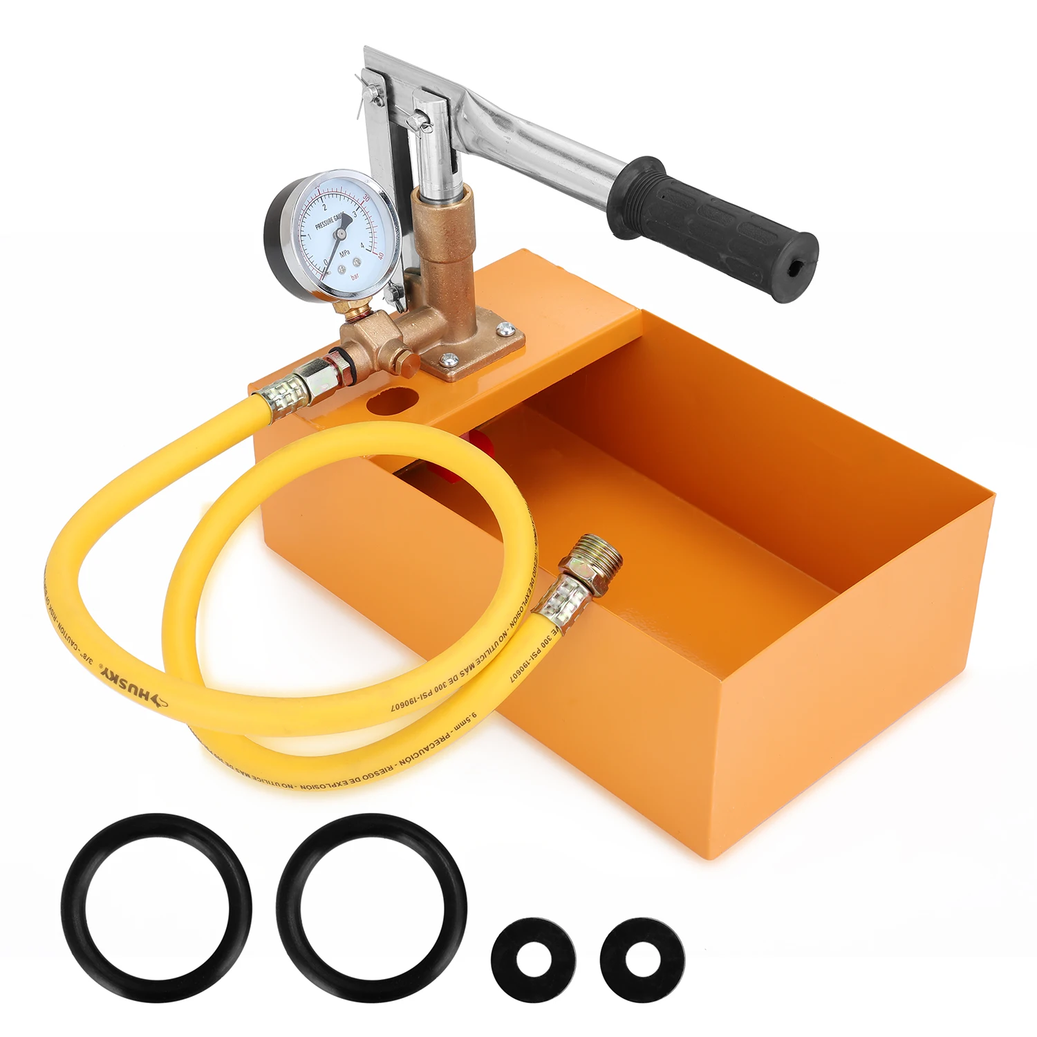 

Copper 2.5MPa 0-40KG Water Pressure Tester Manual Hydraulic Test Pump Machine with G1/2" Hose Water Pump