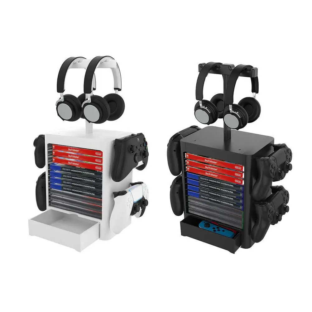 

Подставка для PS5/PS4/XBOX Series, держатель для консоли, игровых приставок, дисков, карт