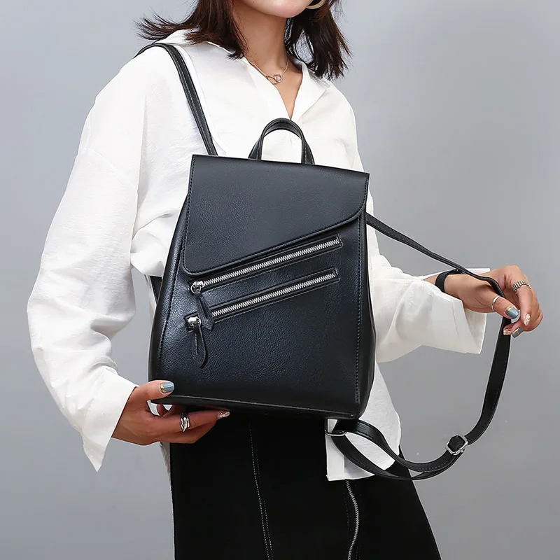 Роскошный женский рюкзак винтажный из искусственной кожи многофункциональные