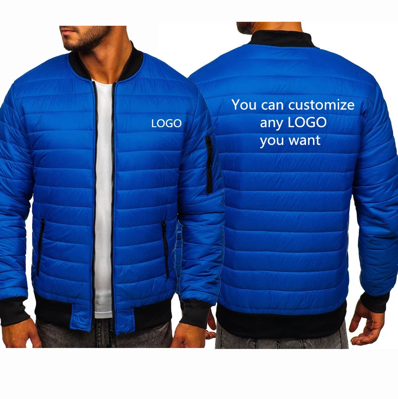 Men's Hoodie Cotton wool hoodie Custom Logo Car Anime Funny printing Winter fleece padded warm jacket Zip Jacket | Мужская одежда
