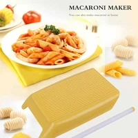 plastic board spaghetti macaroni pasta maker rolling pin baby food supplement molds manual kitchen tool
