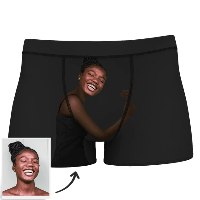 Custom Man Boxers Personalised Underwear Photo To Your Boyfriend Image Slogan | Мужская одежда