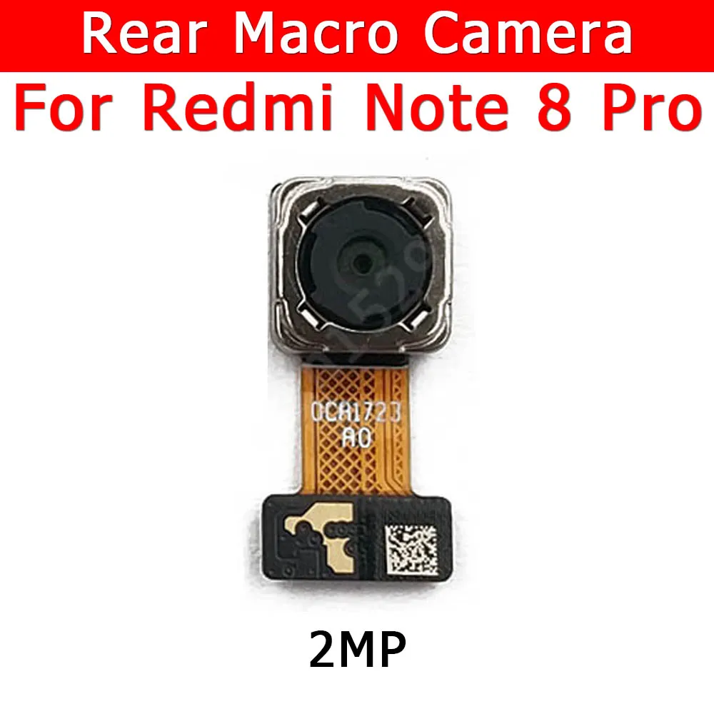 

Original Rear Camera For Xiaomi Redmi Note 8 Pro Note8 8Pro Back Macro Camera Module Flex Cable Replacement Spare Repair Parts