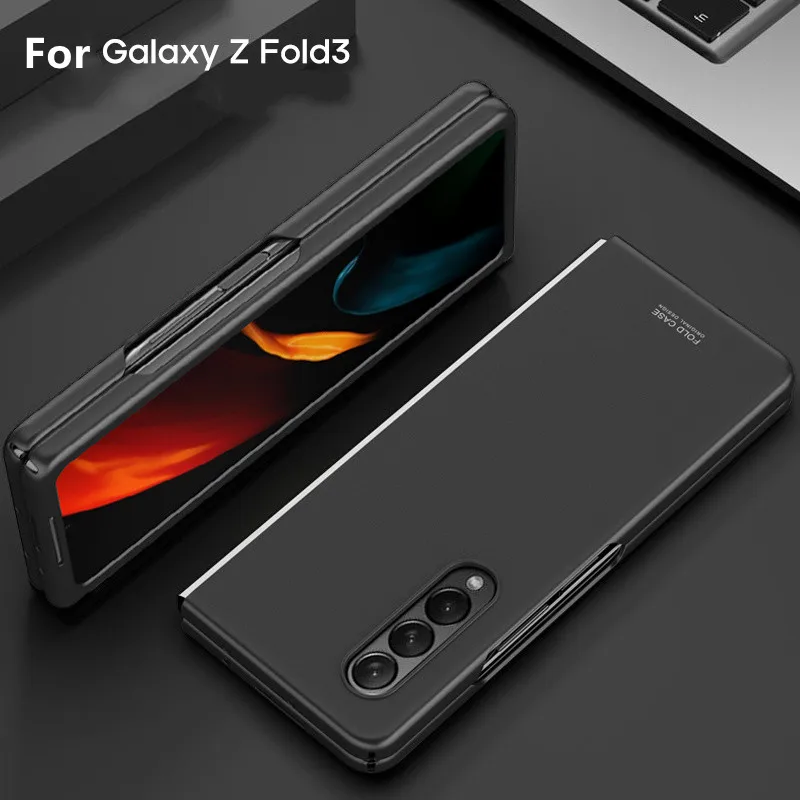 

For Cover Samsung Galaxy Z Fold 3 Cases Bumper Matte Case For Samsung Z Fold 3 Cover For Samsung Z Fold 3 Fold3 5G Fundas 7.6"