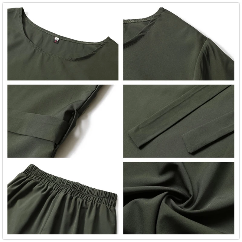 

Two-piece Muslim Abaya Turkish Tops Pants Vetment Femme Hijab Dress Abayas For Women Caftan Kaftans Islam Clothing Djellaba Robe