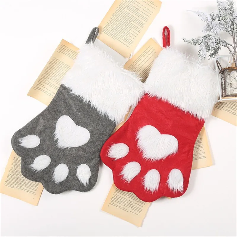 

Christmas Stockings Santa Claus Snowman Penguin Bear Character with Hanging Loop for Family Seasonal Decor
