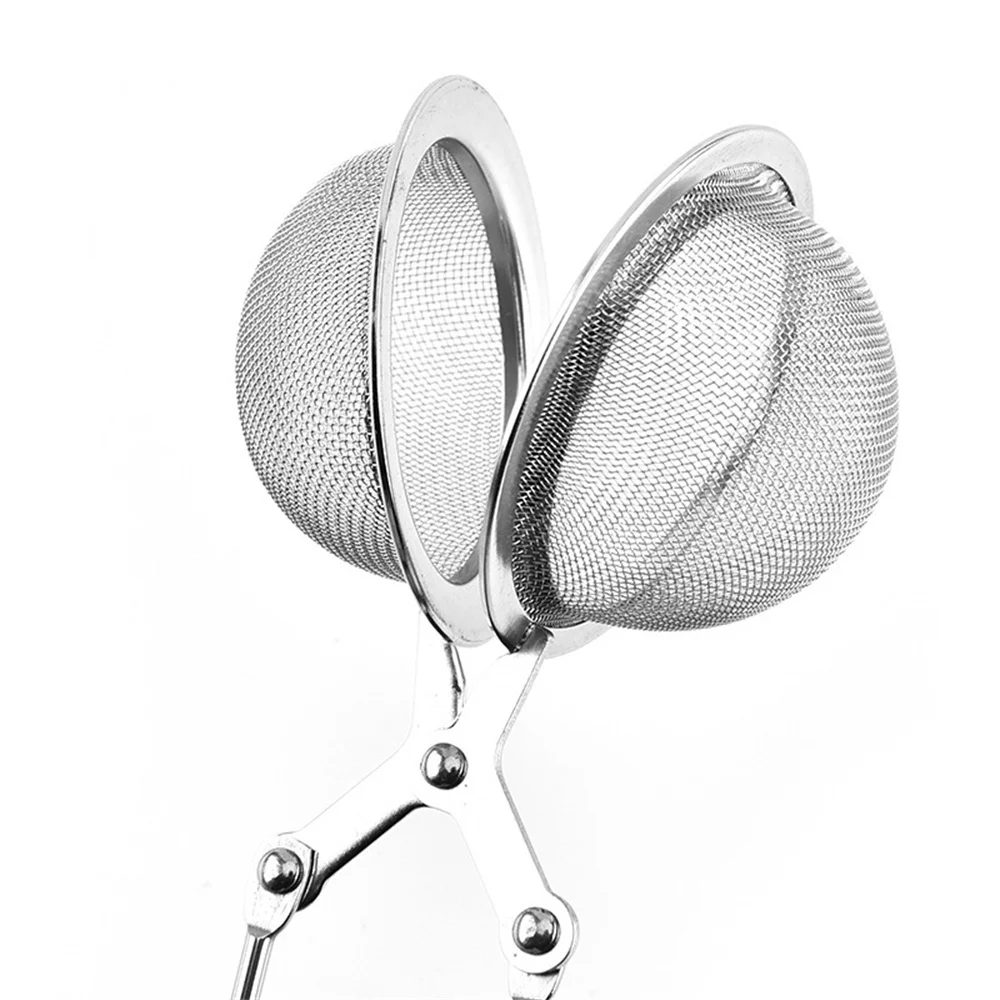 

Tea Infuser Stainless Steel Sphere Mesh Line Handle Tea Ball Bulk Tea Filter Tea Drip Handle Seasoning Pot Ball Infuser