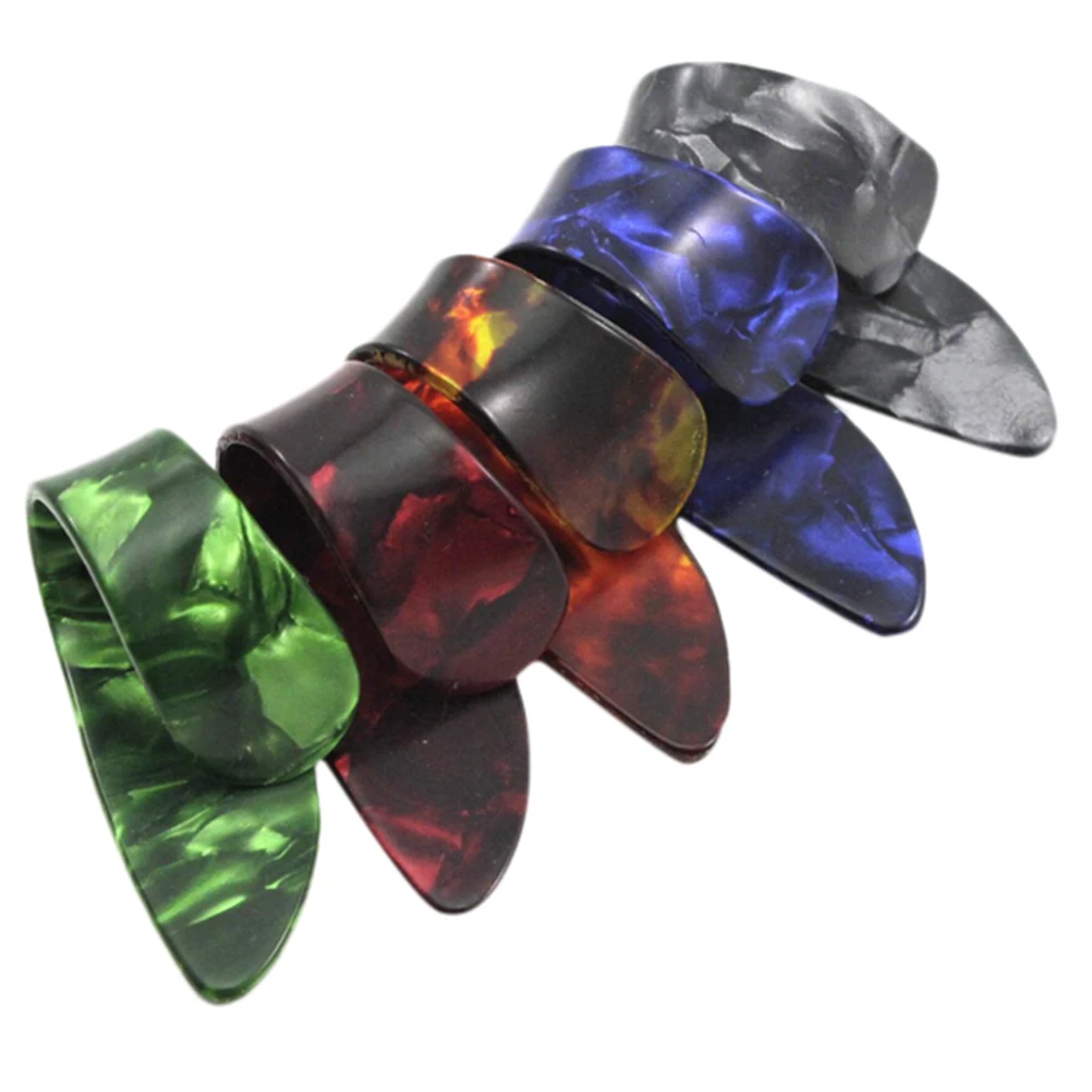 2 шт. целлулоидные пальцы гитарные медиаторы для больших пальцев рандомное