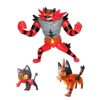 pokemon fire blaze type torracat and brionne popplio cute action figure ornament model toys