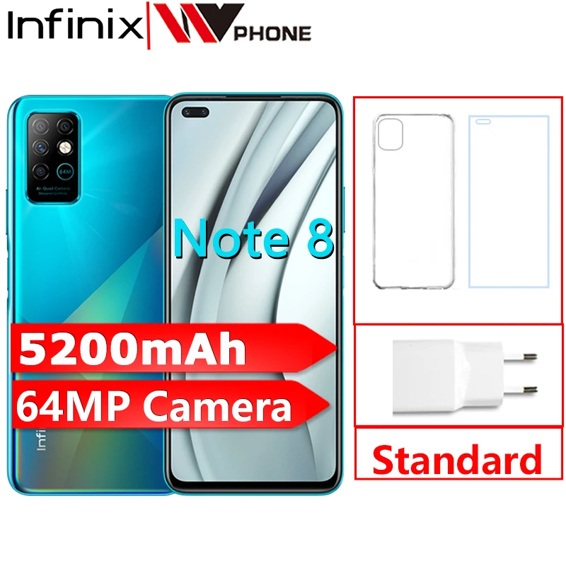 Infinix Note 8 6 ГБ 128 глобальная Версия Мобильный телефон 95 ''HD + Дисплей 5200 мА/ч