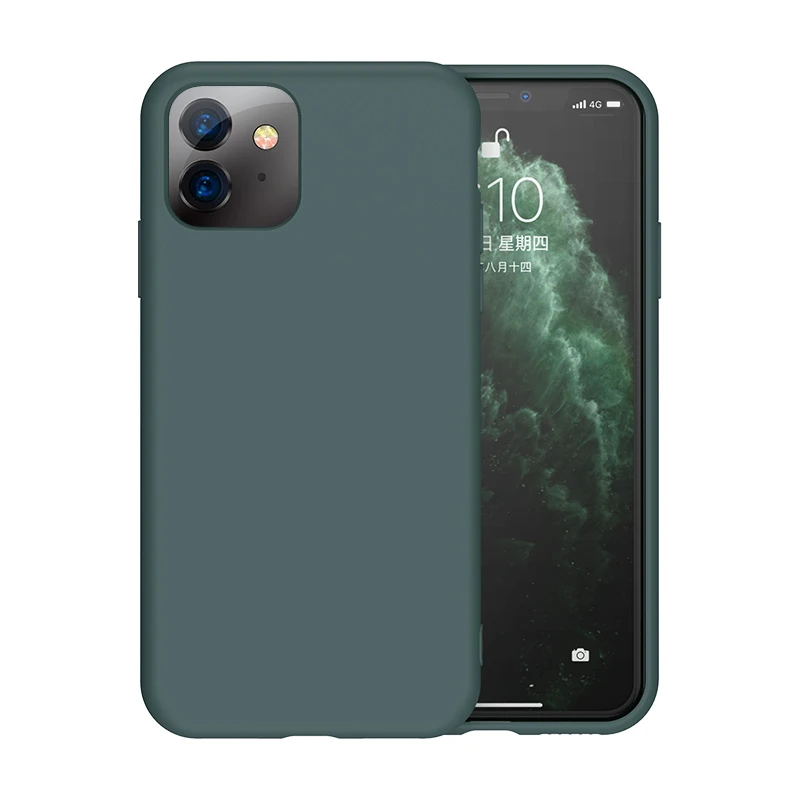 Тонкий мягкий чехол для iPhone 7 8 6 6s Plus Оригинальный жидкий силиконовый карамельный