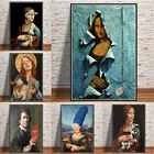 Настенная Картина на холсте с изображением Моны Лизы