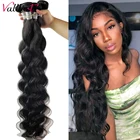 Волнистые человеческие волосы Vallbest, перуанские пучки волос, 30 дюймов, 134 пучков, волнистые волосы для наращивания, натуральный цвет