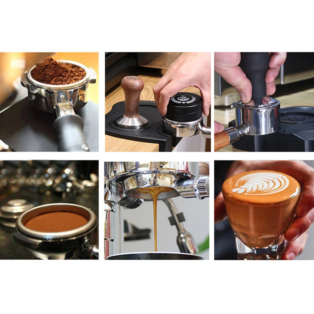 

51/53/58mm Double-head 4-Leaf Intelligent Coffee Distributor Leveler Tamper Stainless Steel Coffee Espresso Tamper
