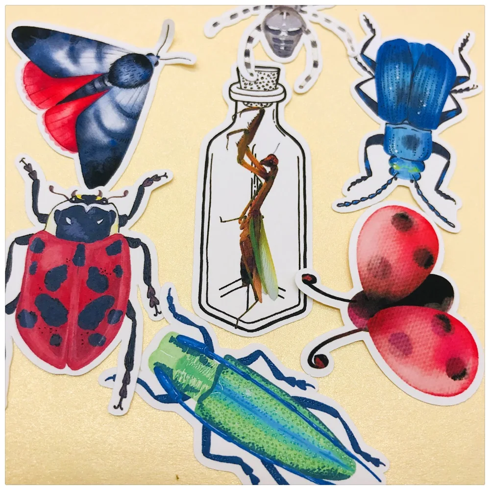 36 шт./упак. 2019 винтажные наклейки в виде божьих коровок и насекомых DIY Craft альбом