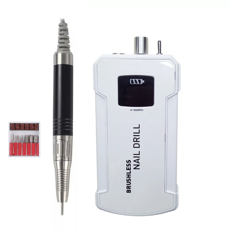 Машинка для полировки ногтей 80 Вт безщеточная дрель 35000 об/мин электрическая