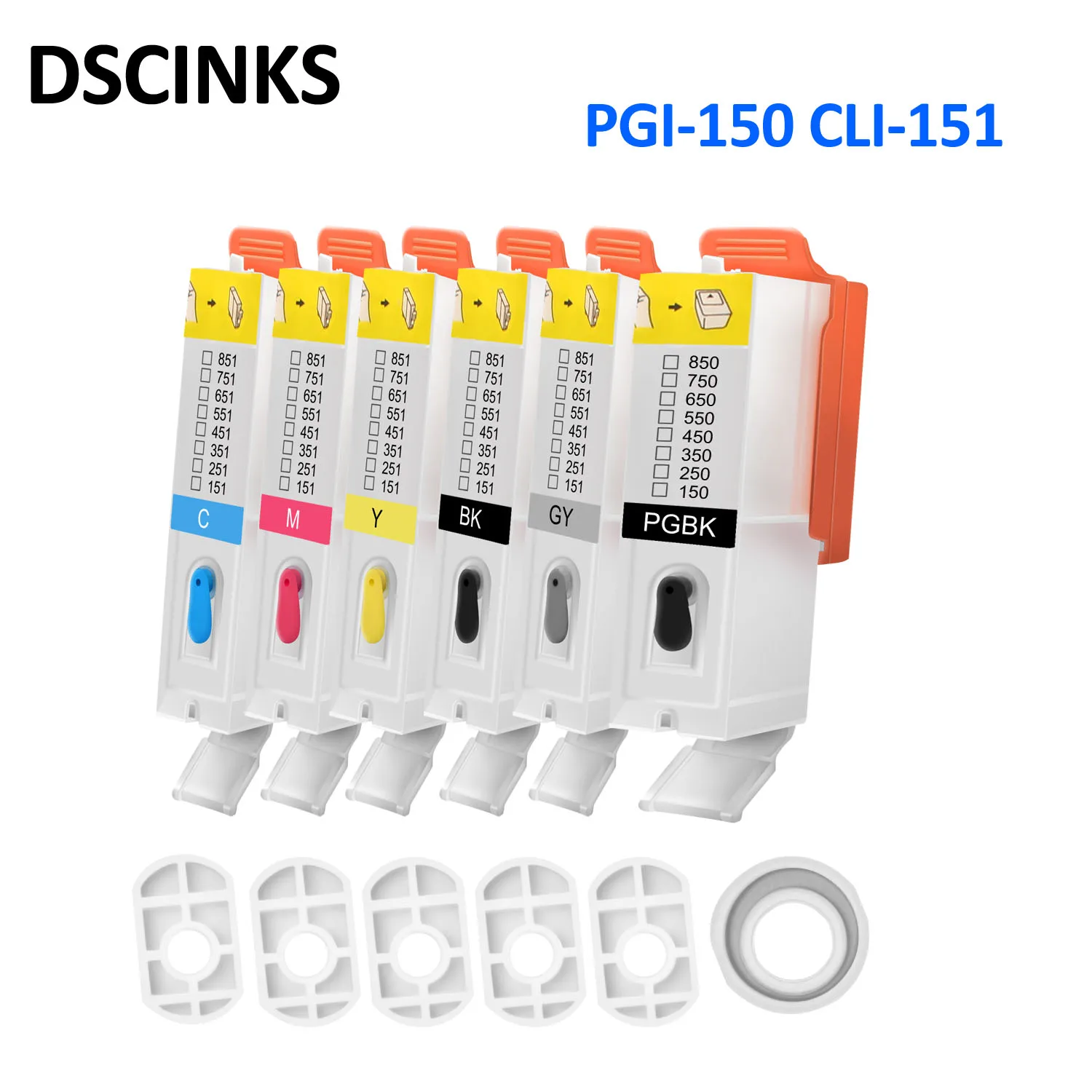 Чернильный картридж для Canon PIXMA MG5410 MG5510 MG5610 MG6410 MG6610 IP7210 MX721 IX6810 PGI 150 CLI 151 |