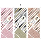 3 листа типсовлот ретро декоративные Стикеры s пунктирной линии решетки Dutterfly Стикеры DIY слайдер для маникюра ногтей маникюр с использованием водяных знаков Декор