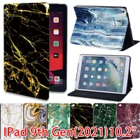 for ipad 10 2 inch case 2021 ipad 9th generation case funda ipad 9 pu leather stand folio cover marble series pattern