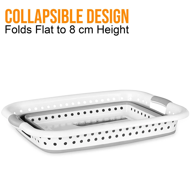 

Collapsible Laundry Basket Space Saving Folding Cloth Washing Storage Container OW