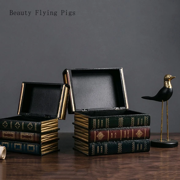 Европейский Стиль искусственные в стиле ретро Книга моделирование ящик для