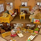 Детская имитация лесных животных Семья 1:12 кукольный домик мебель милая фигурка миниатюрный Кролик Девочка Маленькие животные игрушки подарок