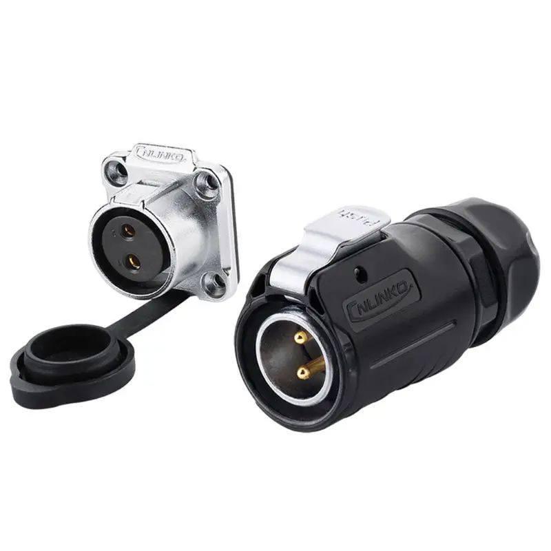 

2021 New LP20 DC Volt 2 3 4 5 7 9 12 Pin Circular Industrial Male/Female Plug and Socket Solar Energy DC Waterproof Connector