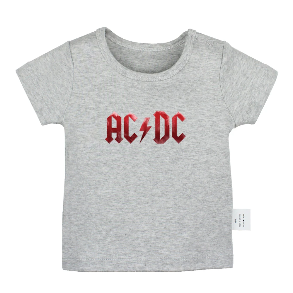 Рок-Группа ACDC Malcolm Angus Brian Cliff Phil дизайнерские футболки для новорожденных