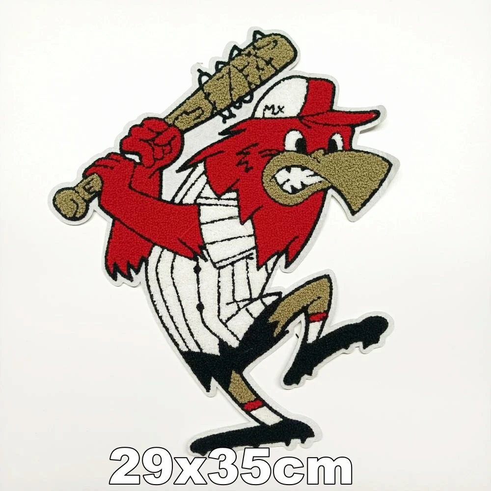 

Design large embroidery big cock animal cartoon patches for clothing HE-3140