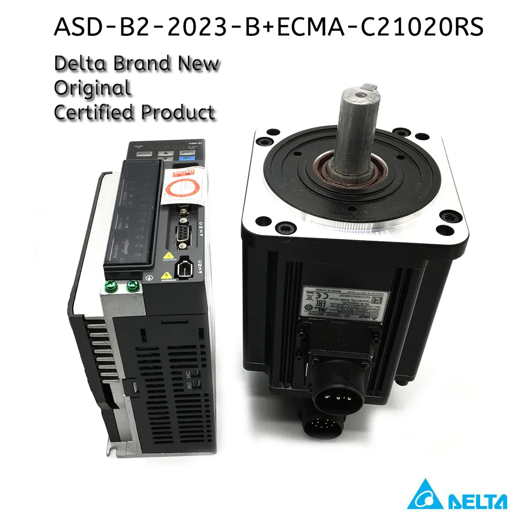 Delta 2KW 6.37NM 100 мм фланец серводвигатель переменного тока Привод комплект ASD B2 2023 B ECMA
