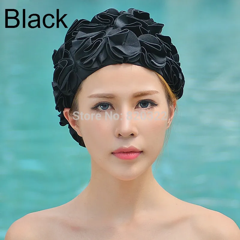 Женская шапка для плавания с 36 цветами лилии цветная Спортивная Красивая