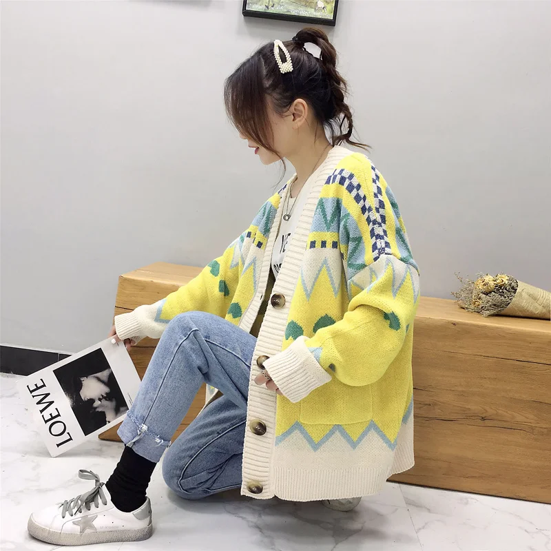 Свитер Real Shot Very Fairy кардиган утепленный осенний средней длины| |