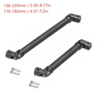 2pcs metal front rear drive shaft for axial 110 rbx10 ryft ryft universal joint rc car replacement accessories spare