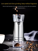 electric coffee bean grinder mini kitchen supplies usb charging adjustable grinding thickness fashionable and portable