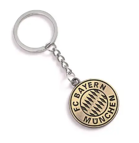 

Fashion jewelry metal key chain famous football club key chain car key ring gift for fans the