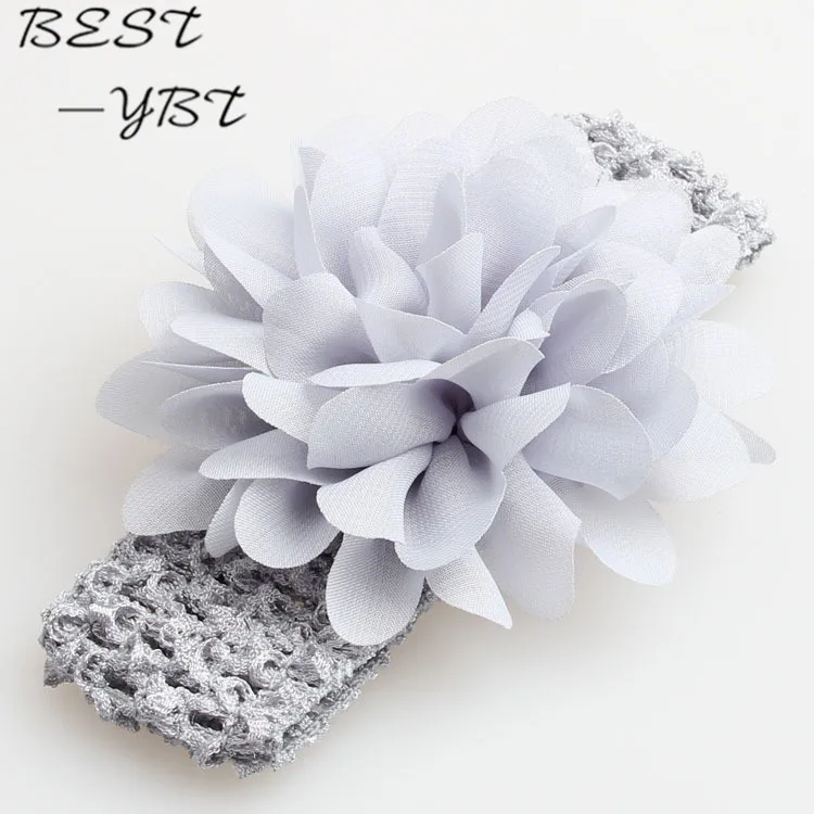 Новая женская шифоновая повязка на голову с цветами|lace headband|flower headbandkids hair accessories |