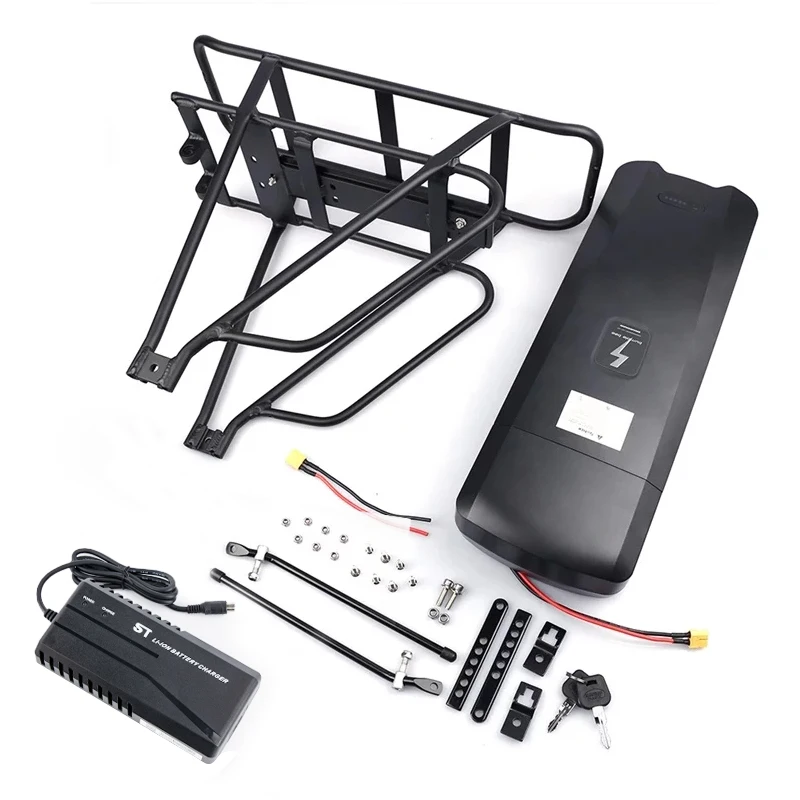 Rear Rack eBike Battery 52V 24.5Ah 17.5Ah 48V 20Ah 36V 25Ah Samsung Cell Bicycle for Bafang 1500W 1000W 750W 500W Motor | Спорт и