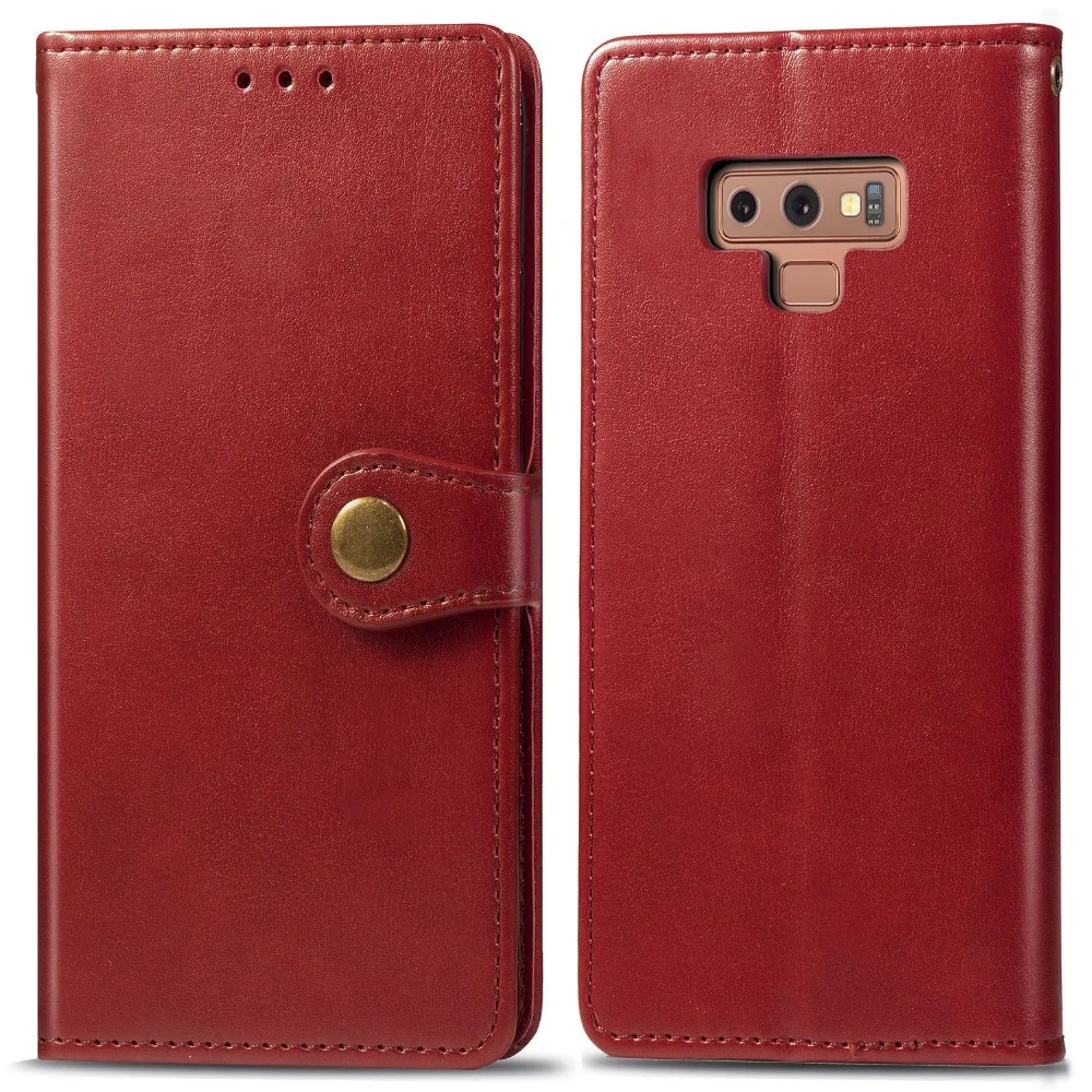 Business Flip Leather Wallet Cover Case For Samsung Galaxy A10 A20 A40 A50 A70 M10 S8 S9 S10e S10 Plus Note 8 9 10 Pro J2 Prime