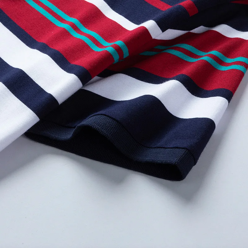 

Summer new men's lapel cotton polo shirt big