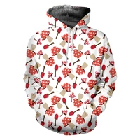 ifpd eu size fall winter womenmens hiphop 3d hoodies streetwear tracksuits long sleeve pullovers print mushroom sweatshirt