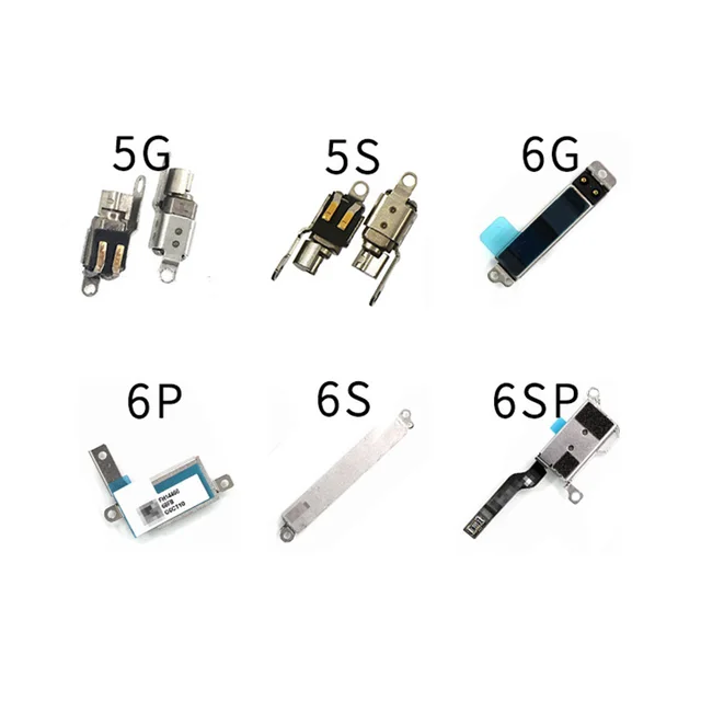 1pc Tested Vibrator Vibration For iPhone 5 5S 6 6S 6SP 7 Plus Internal Motor Phone Repair Parts Ribbon Flex Cable Replacement 6