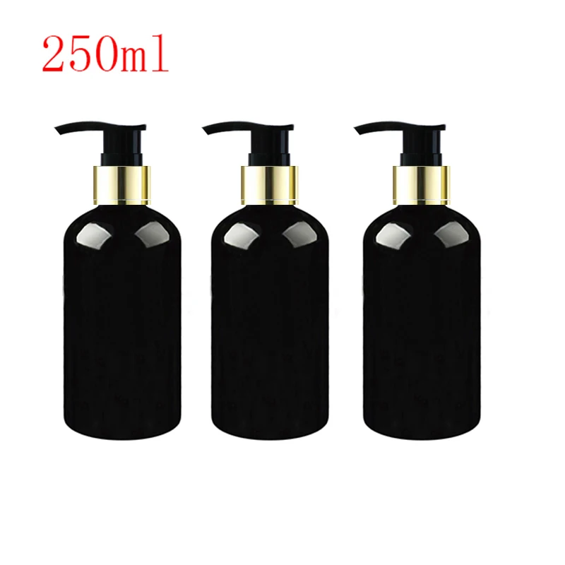 20 штук 250 мл пластиковые бутылки для домашних животных с золотой алюминиевый