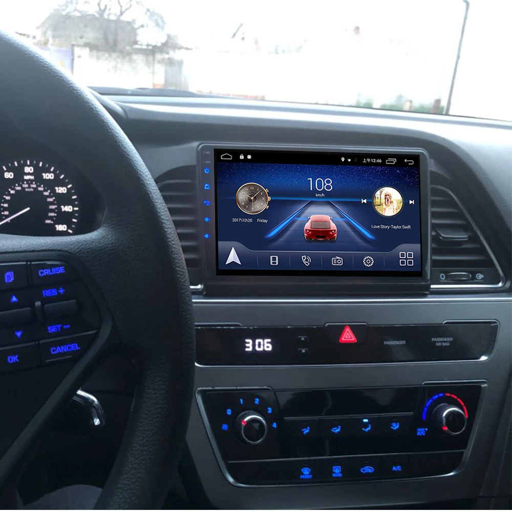 Автомобильный мультимедийный плеер стерео GPS DVD радио навигация Android экран для