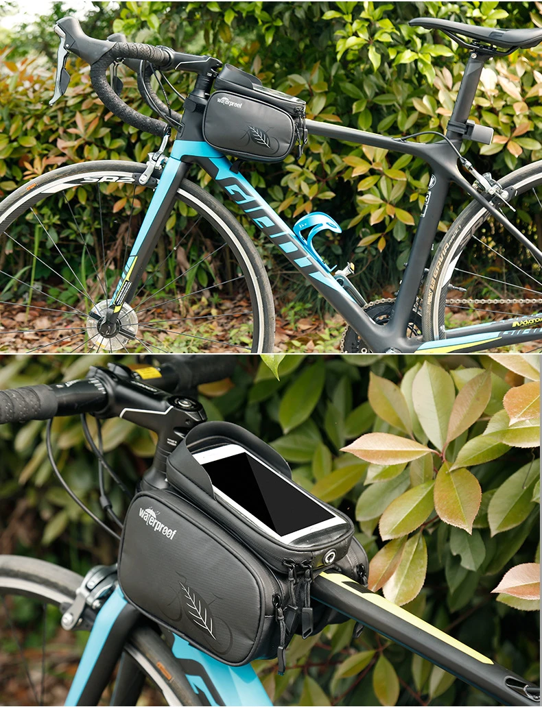 Велосипедный передний луч пакет с сенсорным экраном сумка для телефона на раме