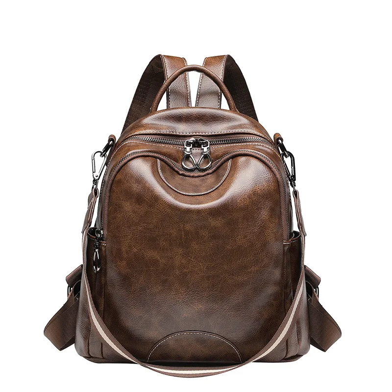 

Mtong Backpack Purse for Women, Large Designer Fashion Leather Multiple Pockets Shoulder Bag for Weekend Travel and Daily Style