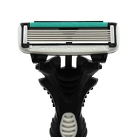 original dorco 6pcslot razor blade for mens razor 6 layer shaver travel manual shaving 3pcs razors with handle